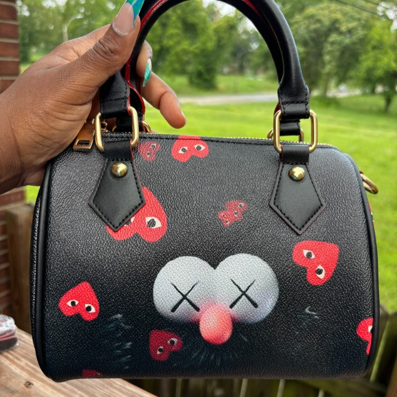 Cherry Pop Mini Duffie Bag – Playful Compact Everyday Handbag