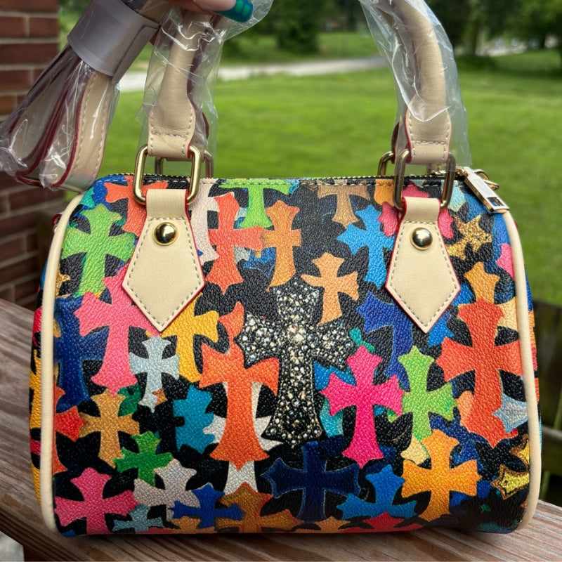 Kaleidoscope Mini Duffie Bag – Trendy Compact Everyday