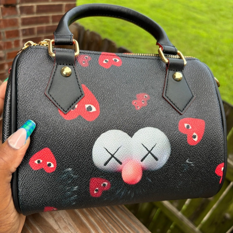 Cherry Pop Mini Duffie Bag – Playful Compact Everyday Handbag